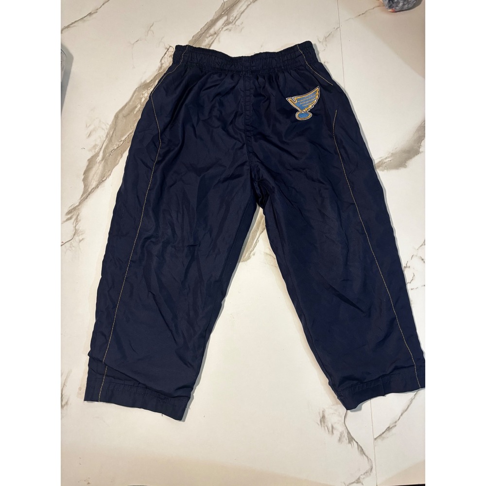 St Louis Blues NHL Toddler Navy Blue Windbreaker Track Pants Size 2T